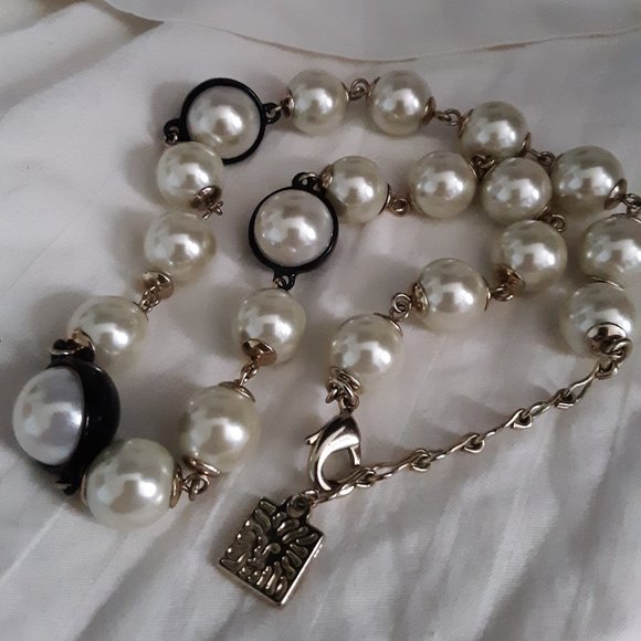 Anne Klein Choker Faux Pearl Necklace - Picture 3 of 8